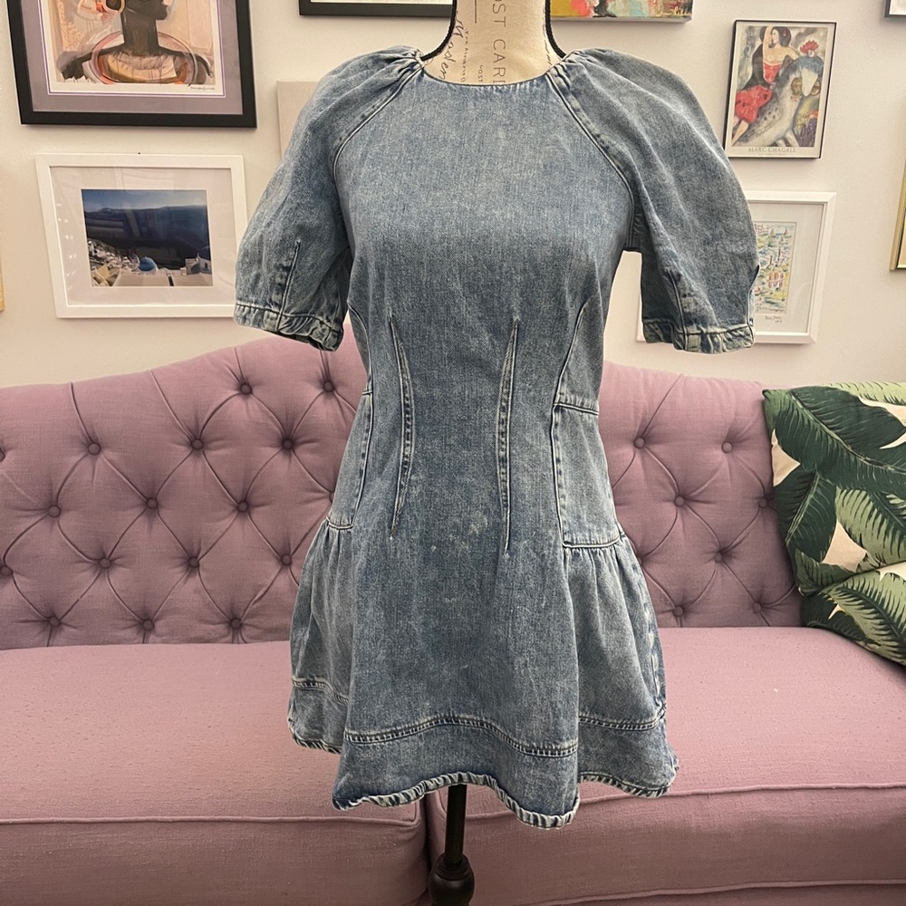 Jonathan Simkhai Holland Denim Dress 4 - Picture 2 of 7